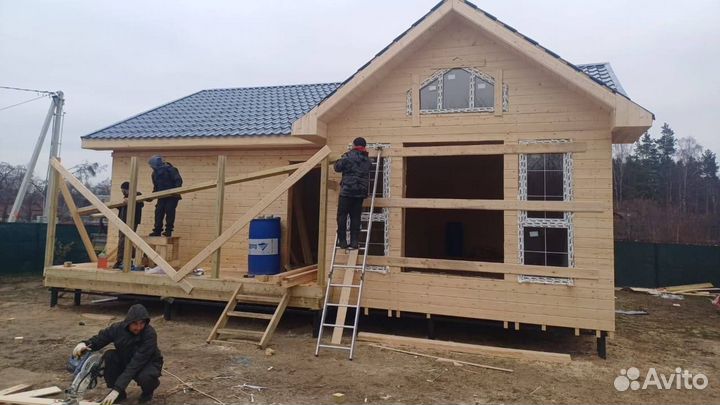 Каркасный дом под ключ 90 кв м