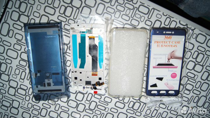 Xiaomi redmi note 4x,экран,задняя крышка 2 чехла