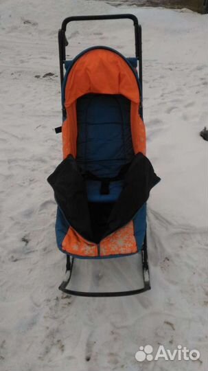 Детские санки коляска