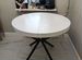 Раздвижной круглый стол Folkman в белой эмали D90