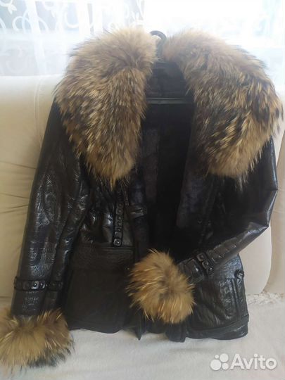 Дубленка натуральная женская 44 46 кожаная