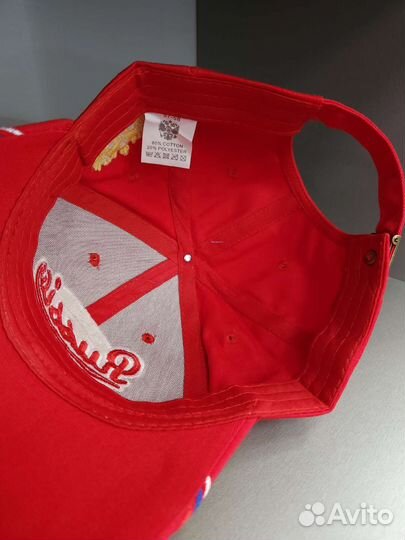 Кепка бейсболка Russia красная