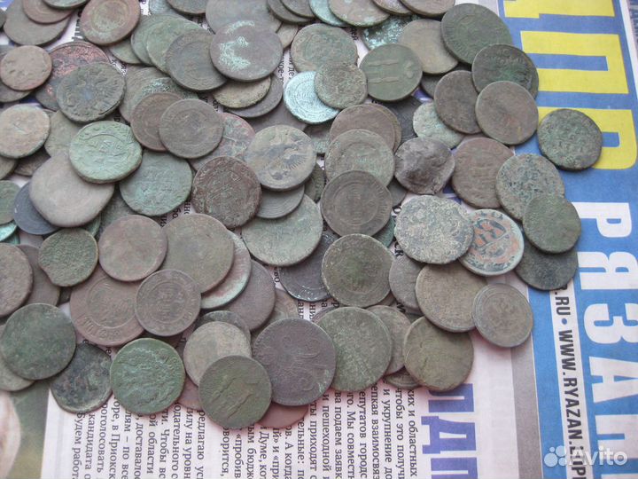 181 шт. старинные монеты.на чистку и опыты