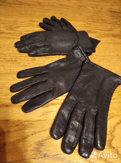 Перчатки женские кожаные