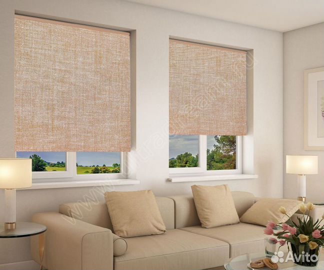 Рулонные шторы UNI mini зебра римские шторы