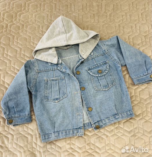 Джинсовая куртка детская 110, бу