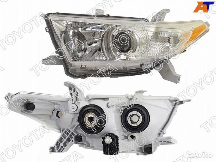 Фара toyota highlander 10- LH
