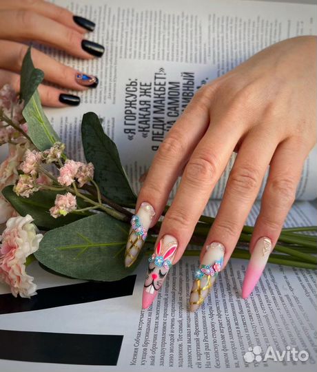 Наращивание ногтей, маникюр,эстетический педикюр