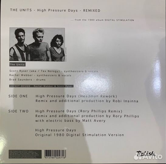 Винил The Units 