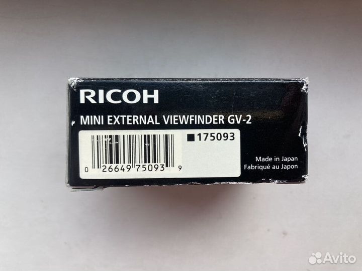 Внешний минивидоискатель ricoh GV-2 (рамка 28 мм)