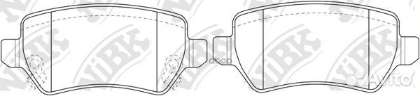 PN0329-nibk колодки дисковые з Opel Astra 1.8-2