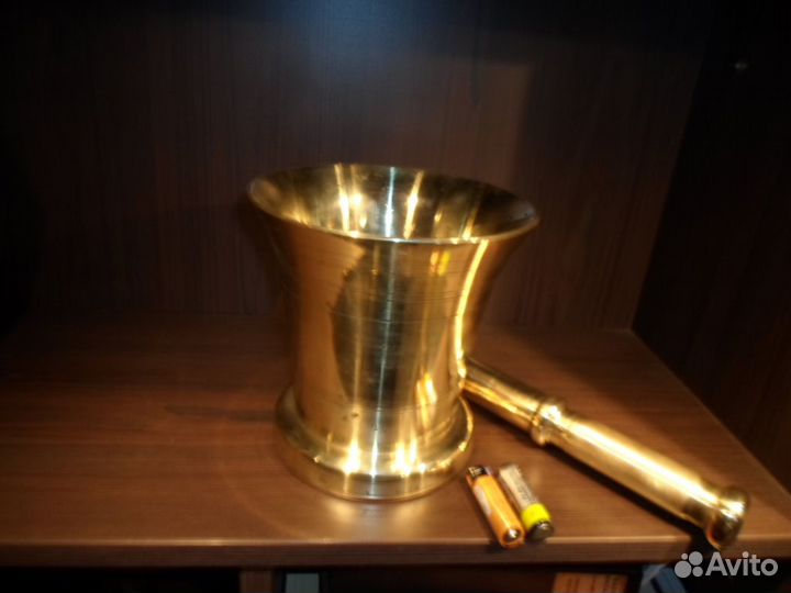 Ступка с пестиком вес 6 кг более 100 лет