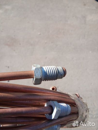 Тормозные трубки медные штуцер 12мм