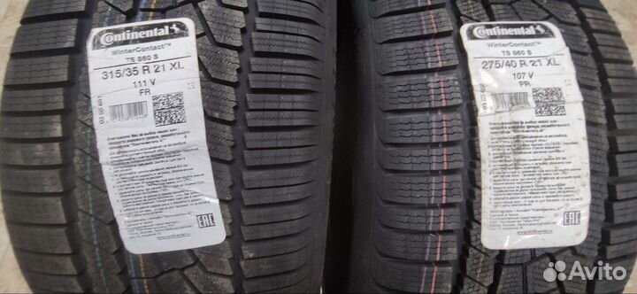 Continental ContiWinterContact TS 860S 275/40 R21 и 315/35 R21 111V