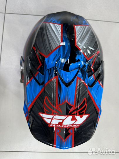 Шлем кроссовый бу FLY racing F2 acetylene