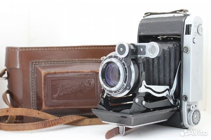 Фотоаппарат складной Москва 5 кмз 6Х9 тип 120