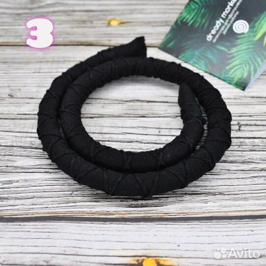 Заколка для дредов и афрокосичек (Ткань)