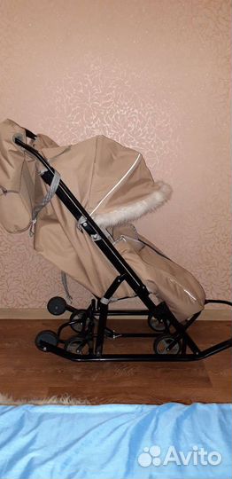 Санки коляска pikate снеговик новые