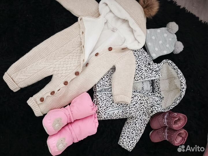 Большой пакет одежды для девочки 74-86