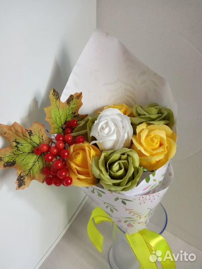 Букет из мыльных цветов