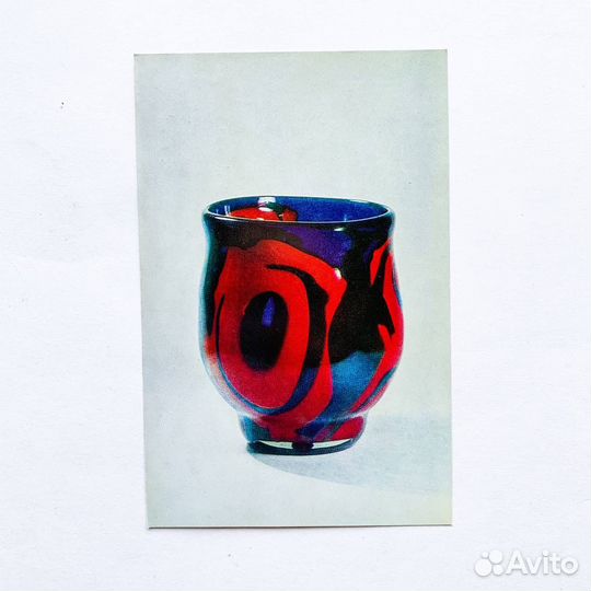 Советское художественное стекло: комплект открыток