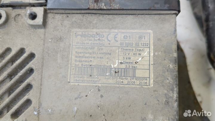 Автономный отопитель Fiat Ulysse 2002, 2005
