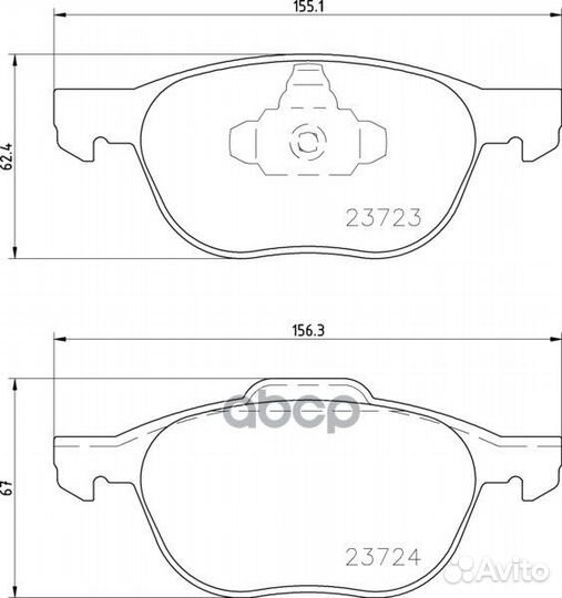 Колодки тормозные дисковые перед (PF-5507)