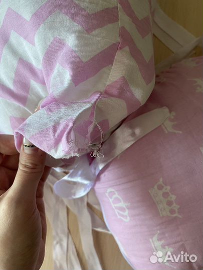 Бортики в кроватку для девочки