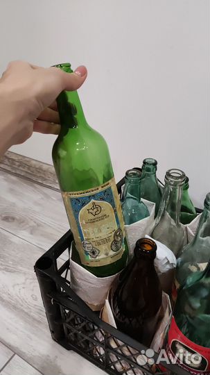 Бутылки алкогольные винтаж