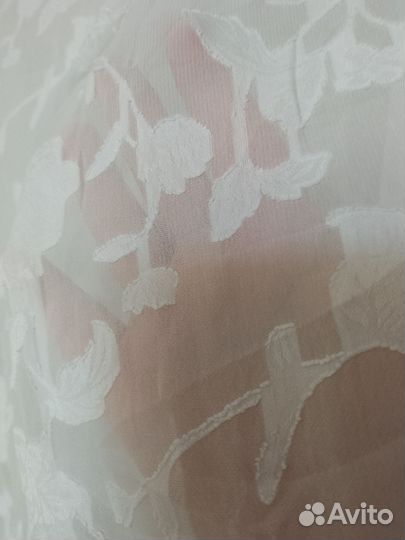 Блузка белая шифоновая нарядная