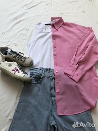 Рубашка джинсы топ