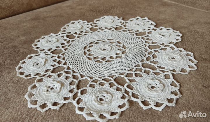 Салфетки вязаные ручная работа
