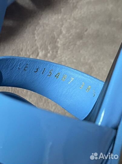 Кожаные босоножки Saint Laurent