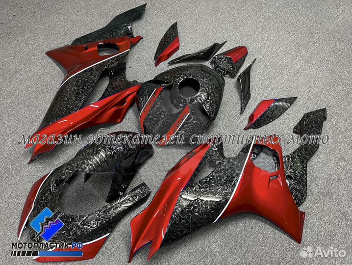 Yamaha YZF R6 2017-2019 пластик / аквапринт карбон