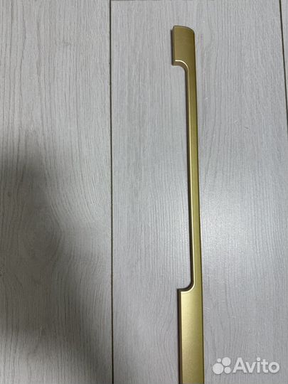 Мебельные ручки матовое золото 100см