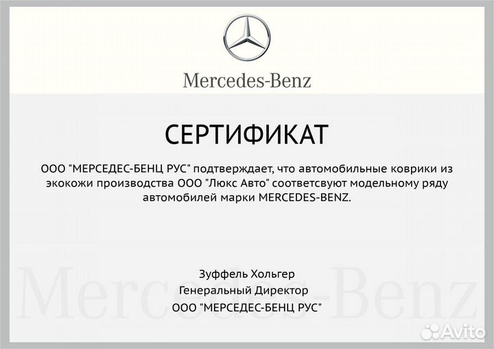 3D Коврики Mercedes S W221 Экокожа Салон Багажник