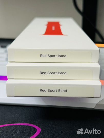 Новый Ремешок Apple Watch Red Sport Band 42/44/45