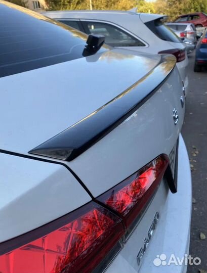 Лип спойлер skoda rapid