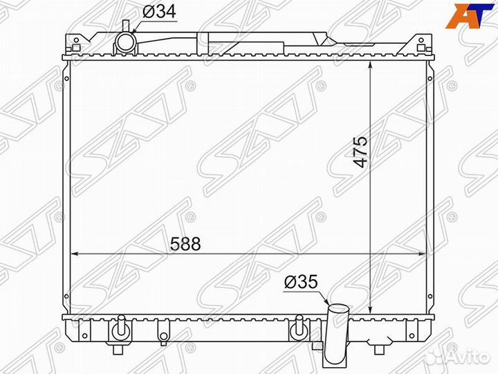 Радиатор suzuki escudo/grand vitara XL-7 2.7 03-05