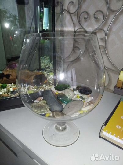 Ваза бренди-миниаквариум