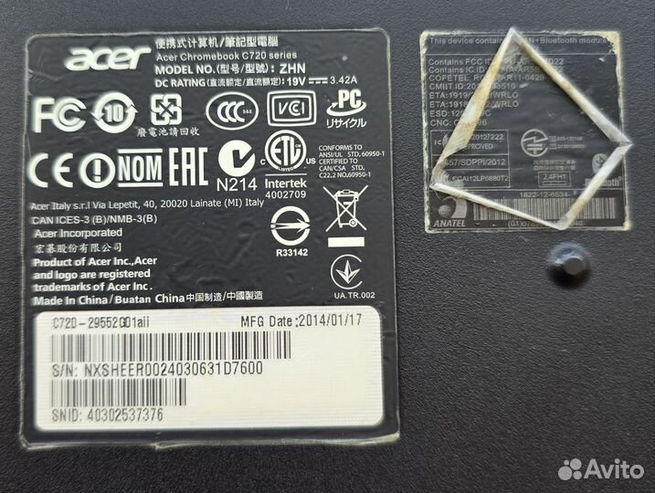 Acer Chromebook C720
