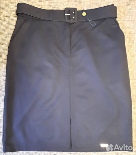 Юбка школьная, синяя, новая (р.48)