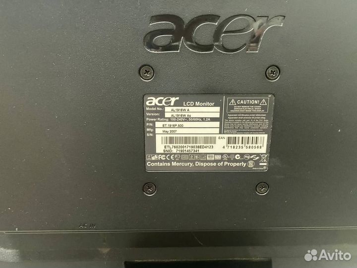 Монитор acer al1916w