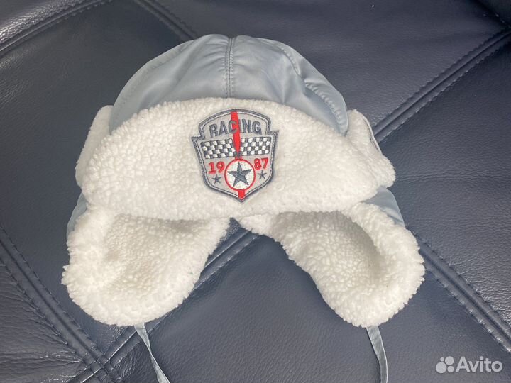 Шапочка для новорожденного зима