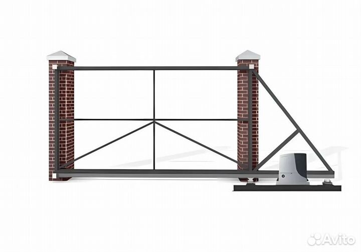Откатные ворота Изготовление Установка