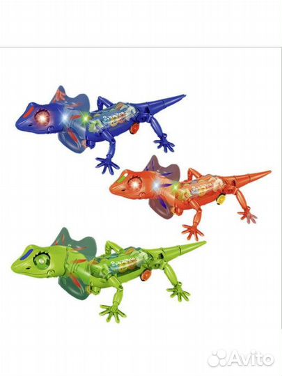 Ящерица lizard (свет,муз) ZR155