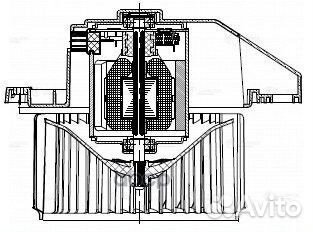 Э/вентилятор отоп. для а/м Hyundai Solaris II