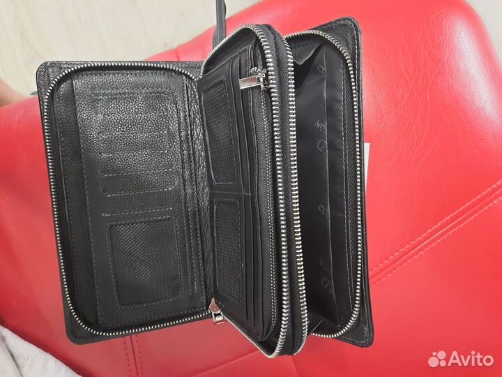 Мужской кожаный клатч