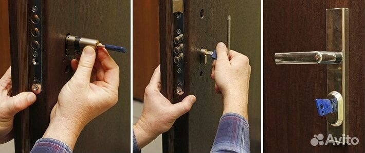 Ремонт дверного замка, вскрытие/замена замка