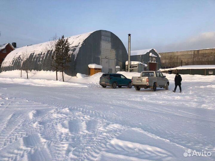 Ангар с кран балкой